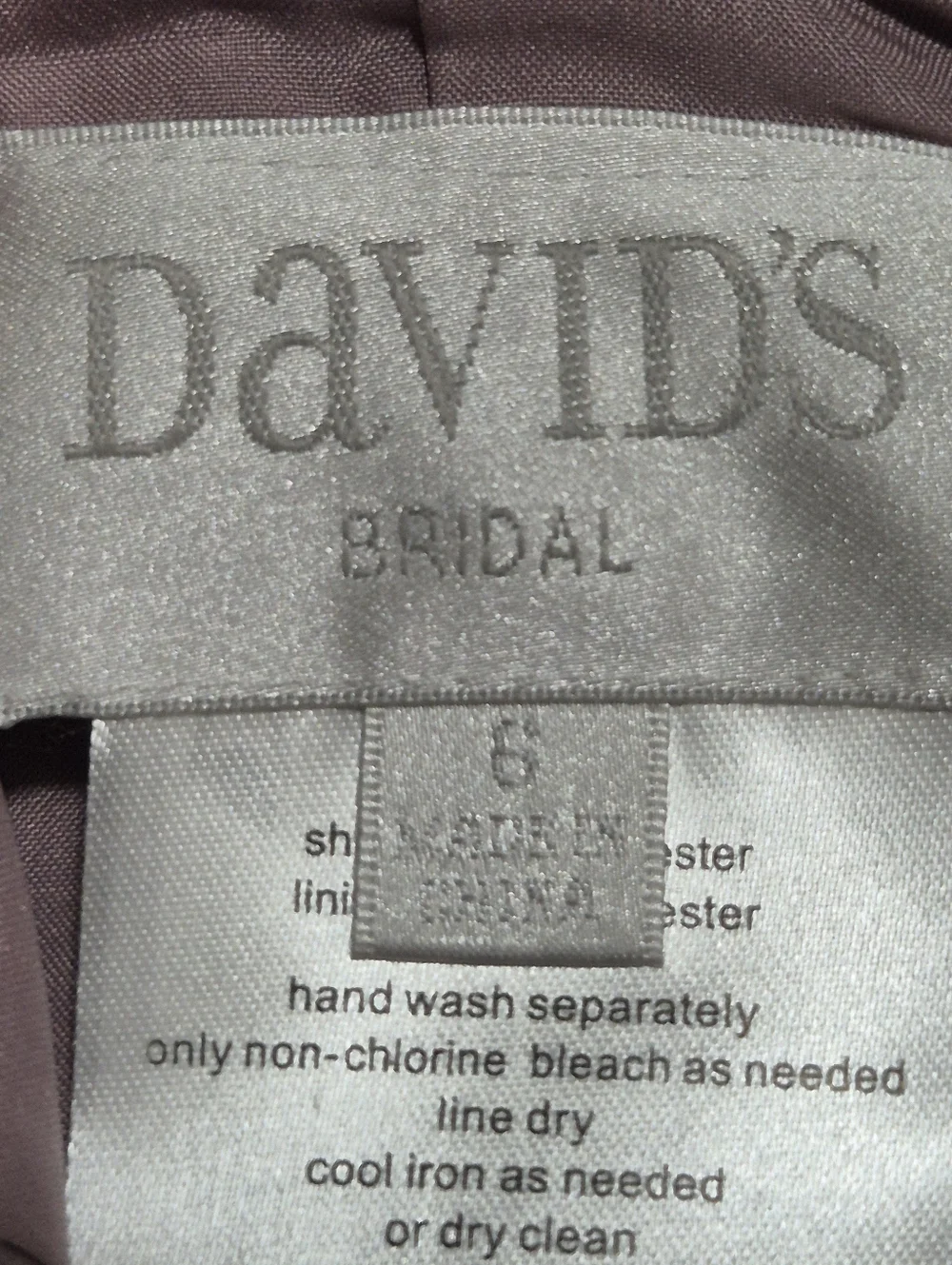NWT David's Bridal Quartz Scoop Neck Spag Slip-Style Maxi Dress..Size:6 - Picture 11 of 14